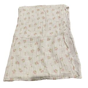 🛑 Kyle + Deena Muslin Blanket Cotton Throw Girl White Pink 4/$20 Baby Sale